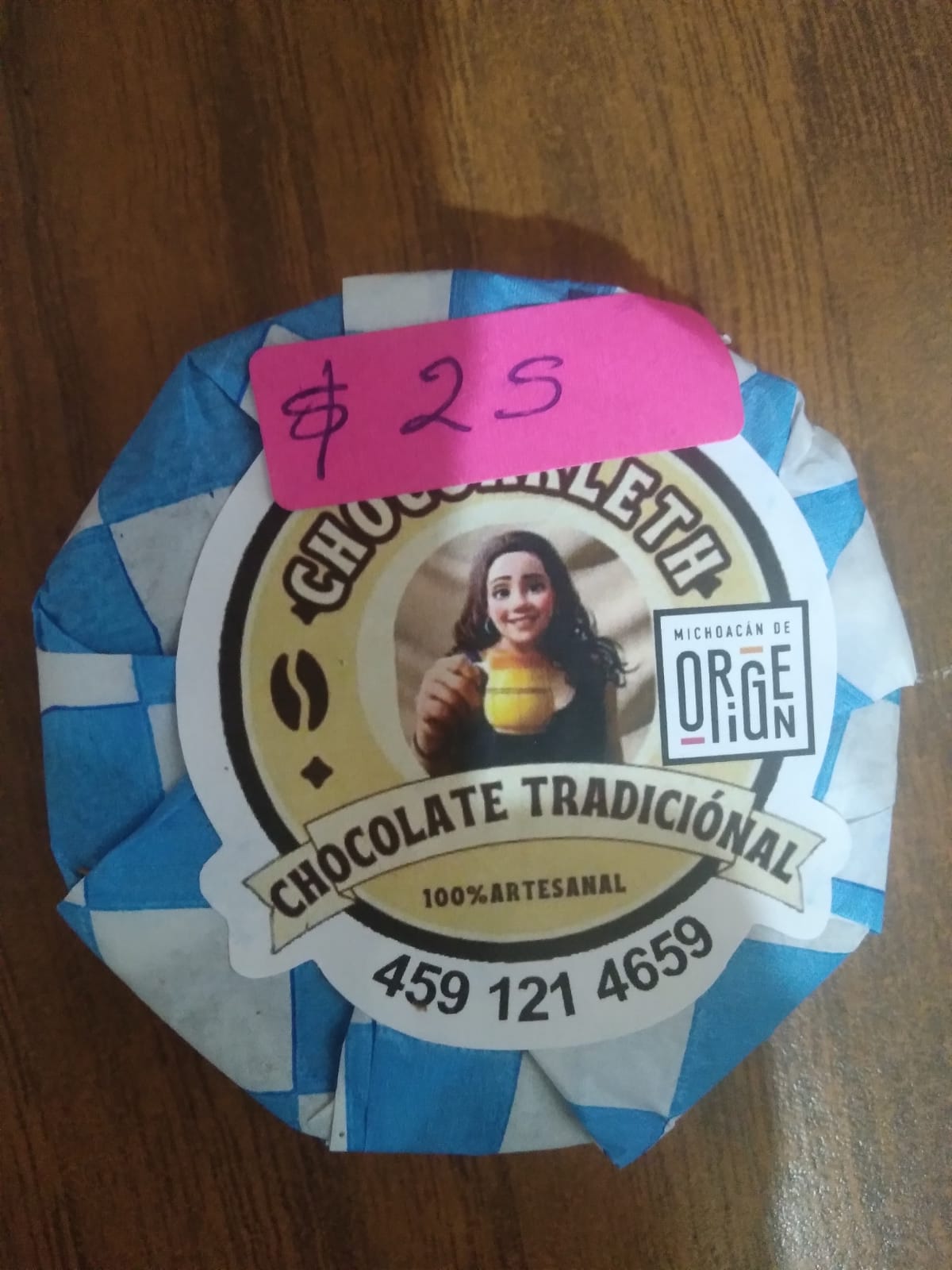 CHOCOLATE TRADICIONAL 100% ARTESANAL